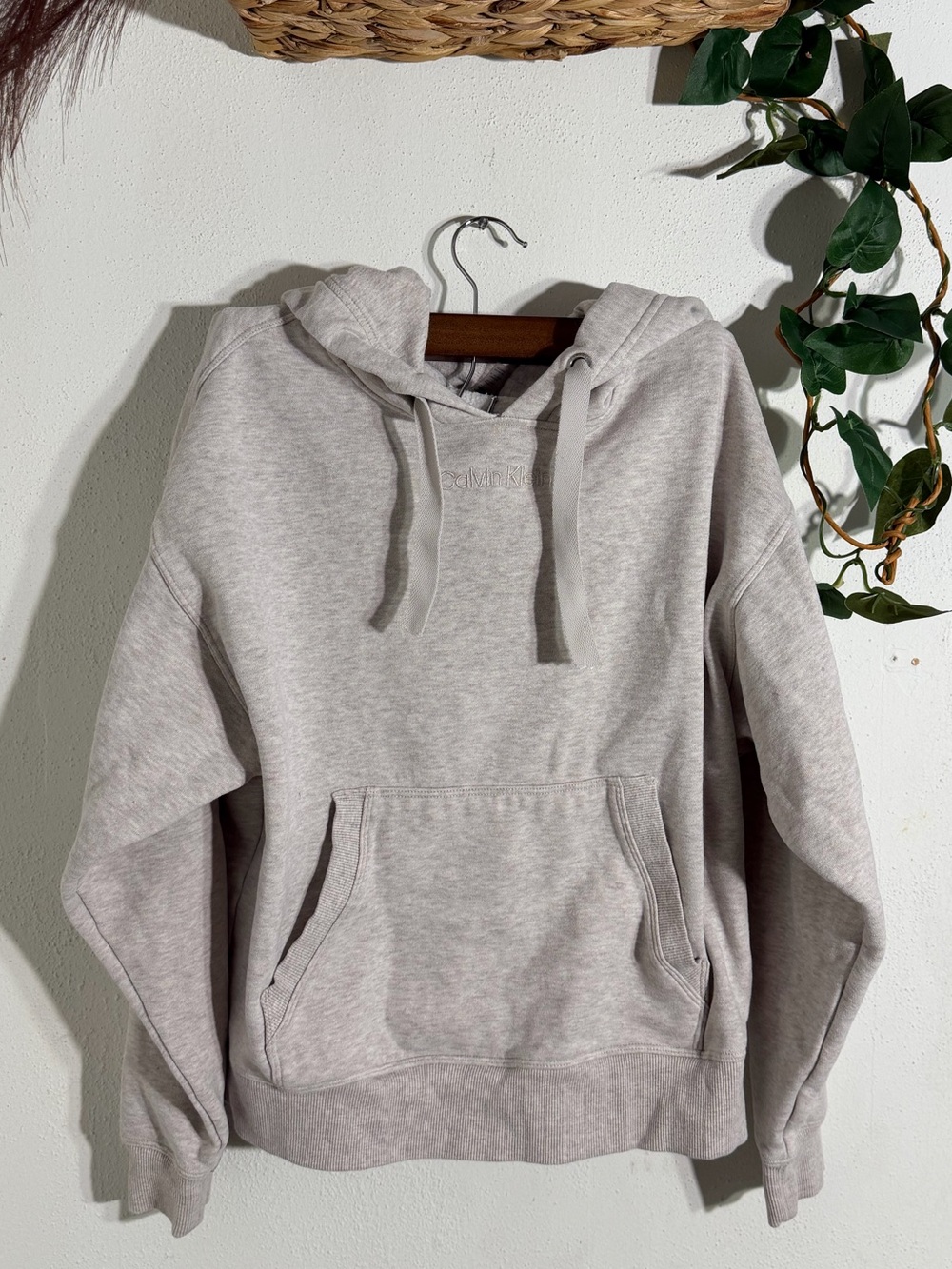 Calvin Klein Performance Heather Gray Pullover Hoodie